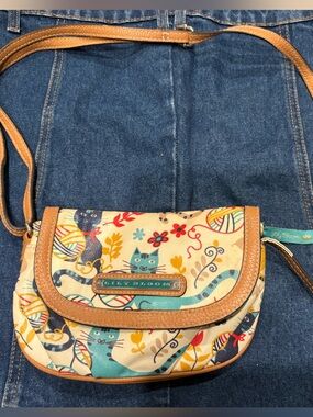 Lily Bloom Cat Print Crossbody Bag